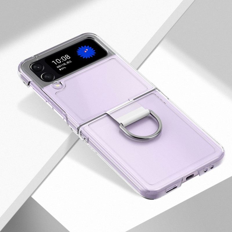 Coque Samsung Galaxy Z Flip 4 Transparente avec Anneau