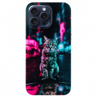 Coque iPhone 16 Pro Max Chat au Feu Tricolore