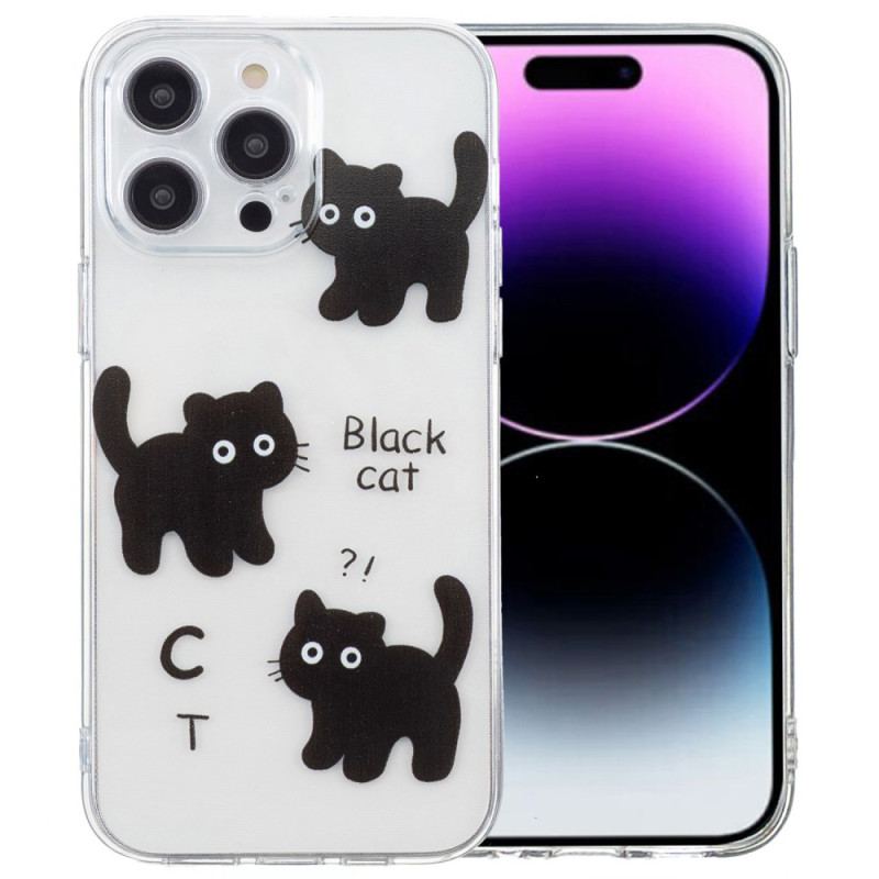 Coque iPhone 16 Pro Max Chats Noirs