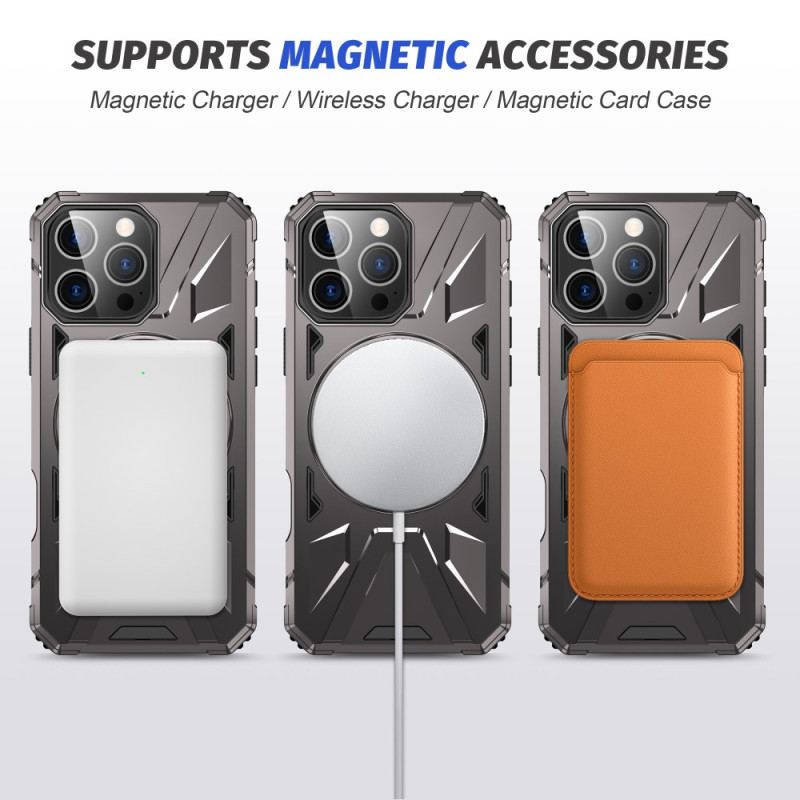 Coque iPhone 16 Pro Max Compatible MagSafe et Anneau-Support