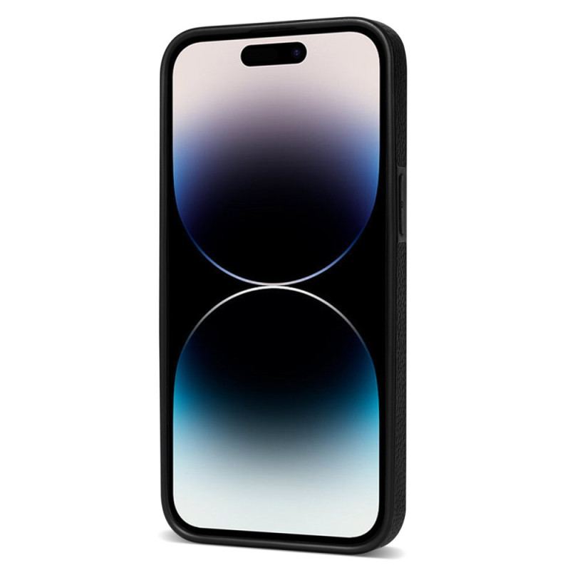 Coque iPhone 16 Pro Max Effet Cuir Anneau