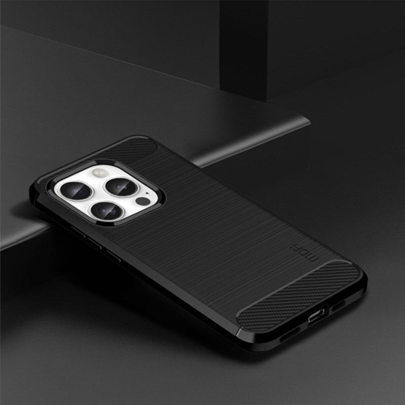 Coque iPhone 16 Pro Max Fibre Carbone Brossée MOFI