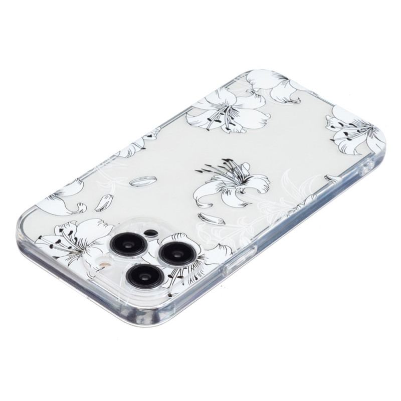 Coque iPhone 16 Pro Max Fleurs Blanches