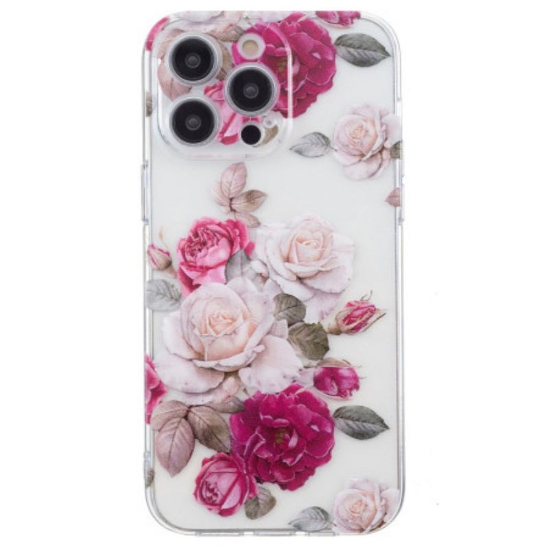 Coque iPhone 16 Pro Max Pivoines Colorées