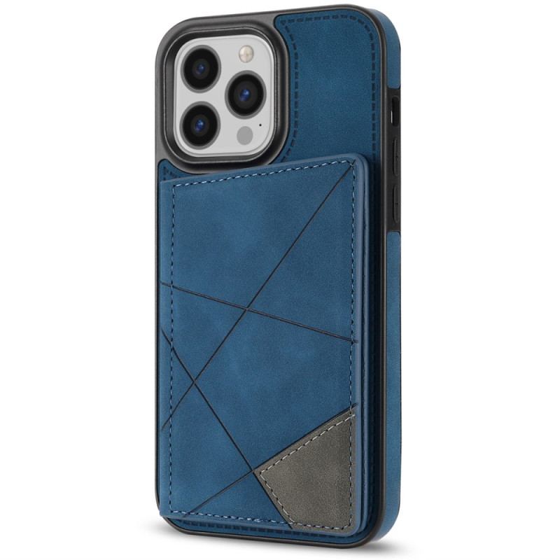 Coque iPhone 16 Pro Max Porte-Cartes Motif Géométrique