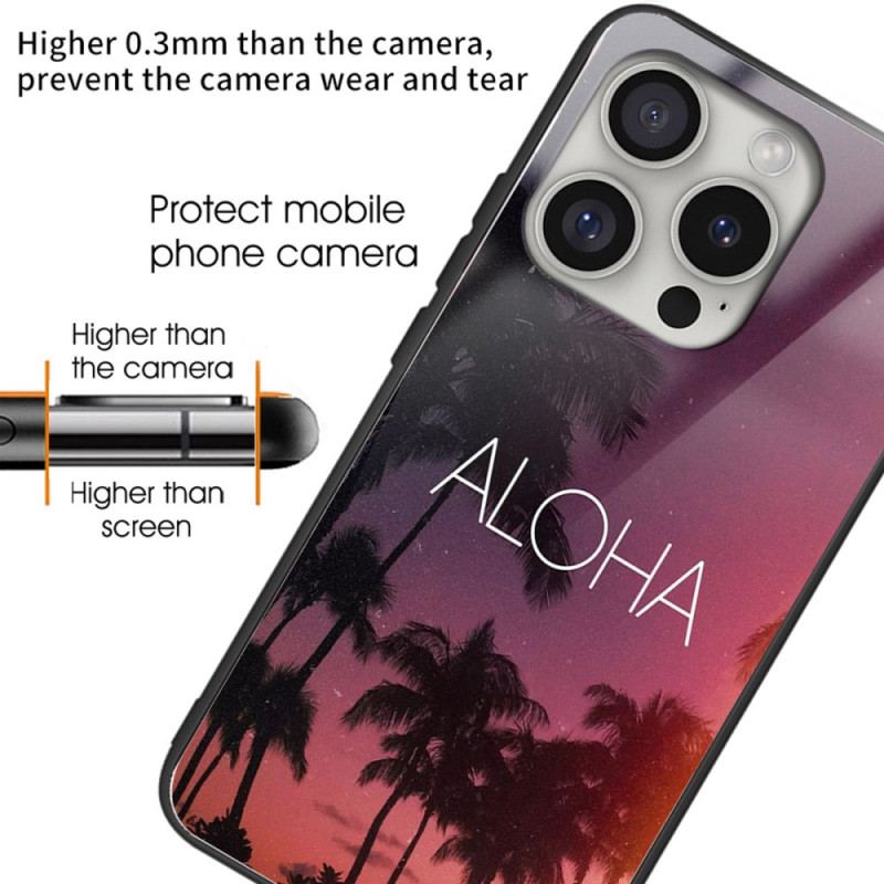 Coque iPhone 16 Pro Max Verre Trempé ALOHA