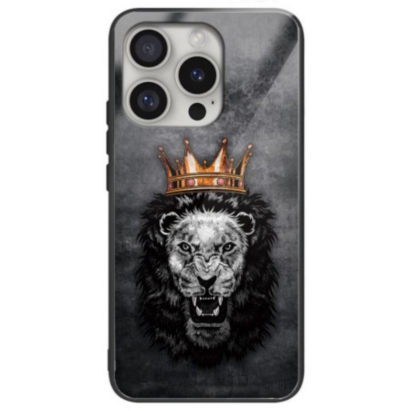 Coque iPhone 16 Pro Max Verre Trempé Lion Couronné