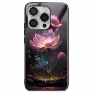 Coque iPhone 16 Pro Max Verre Trempé Lotus Rose