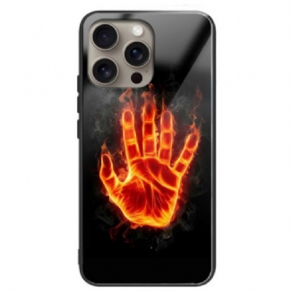 Coque iPhone 16 Pro Max Verre Trempé Paume de Feu