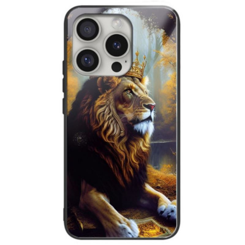 Coque iPhone 16 Pro Max Verre Trempé Roi Lion