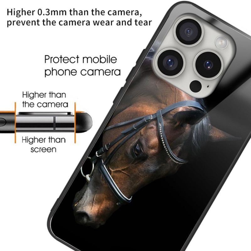 Coque iPhone 16 Pro Max Verre Trempé Tête de Cheval