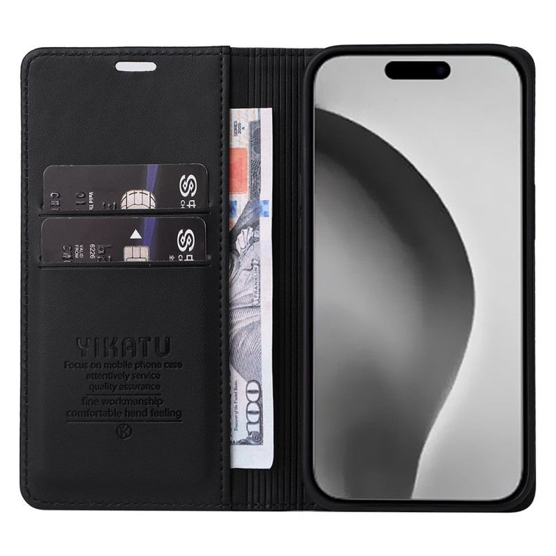 Flip Cover iPhone 16 Pro Max Classique YIKATU