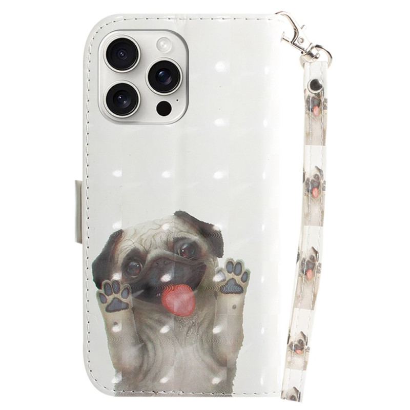 Housse iPhone 16 Pro Max Chien à Lanière