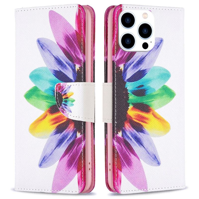 Housse iPhone 16 Pro Max Fleur Aquarelle