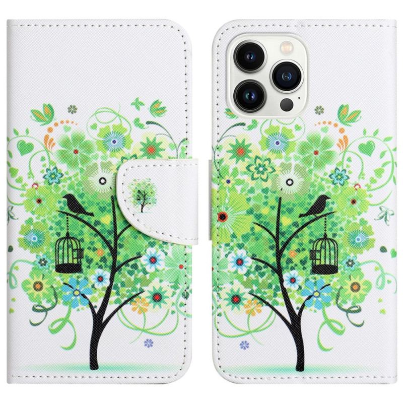 Housse iPhone 16 Pro Max Motif Arbre Vert