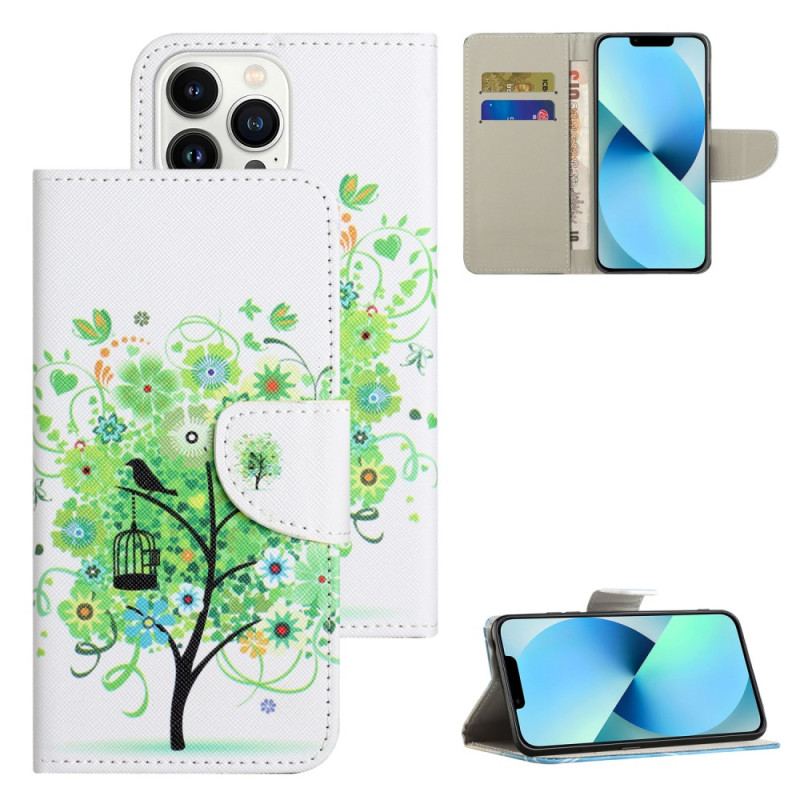 Housse iPhone 16 Pro Max Motif Arbre Vert