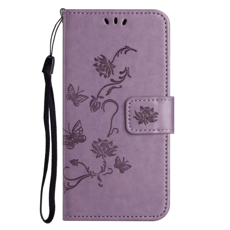 Housse iPhone 16 Pro Max Papillons et Fleurs