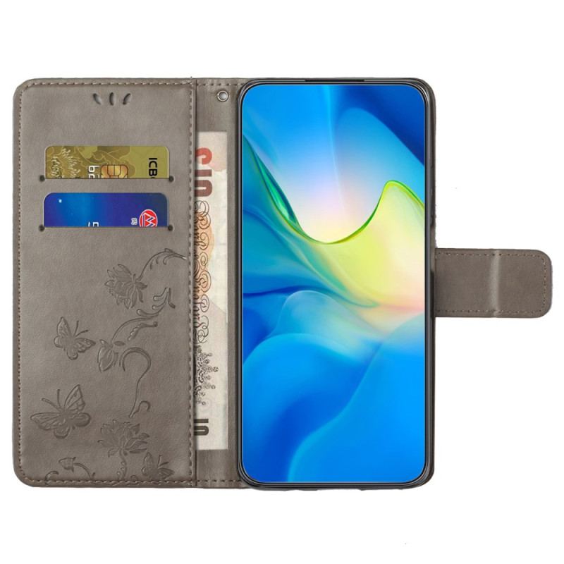 Housse iPhone 16 Pro Max Papillons et Fleurs