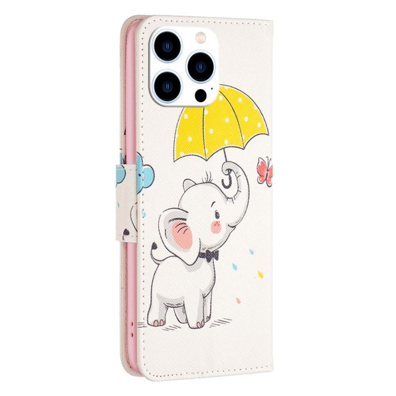 Housse iPhone 16 Pro Max Parapluie et Éléphant