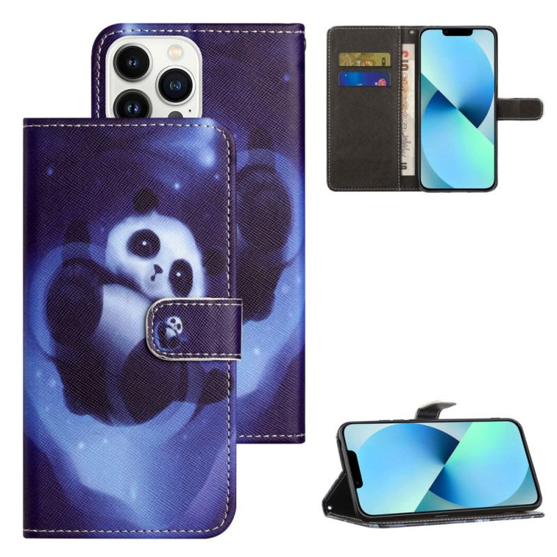 Housse iPhone 16 Pro Max Space Panda à Lanière