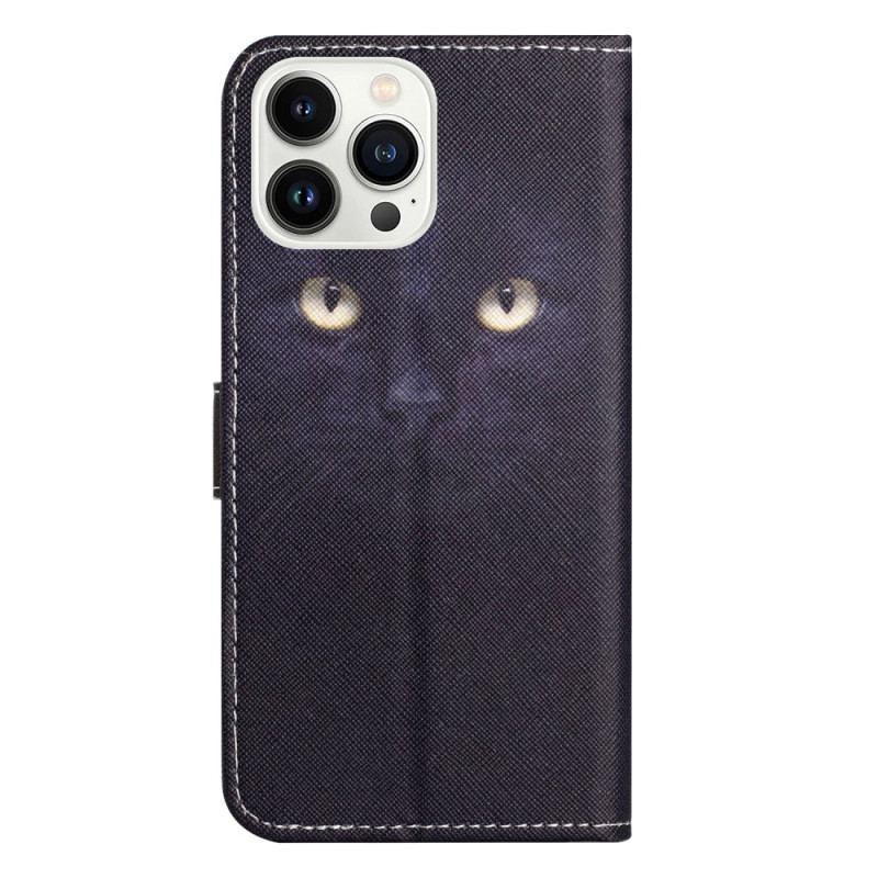 Housse iPhone 16 Pro Max Yeux de Chat à Lanière