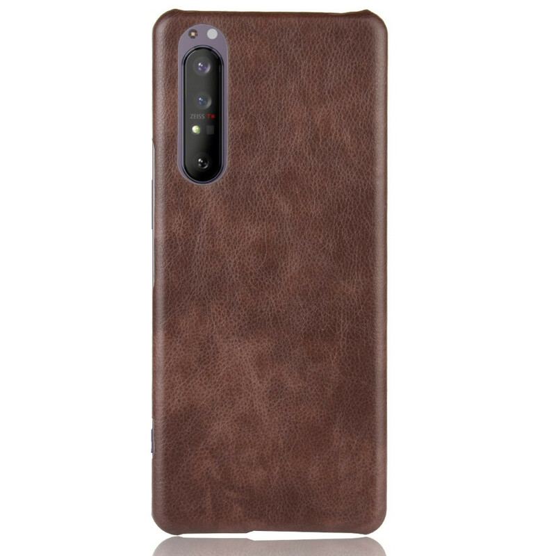 Coque Sony Xperia 1 II Effet Cuir Litchi