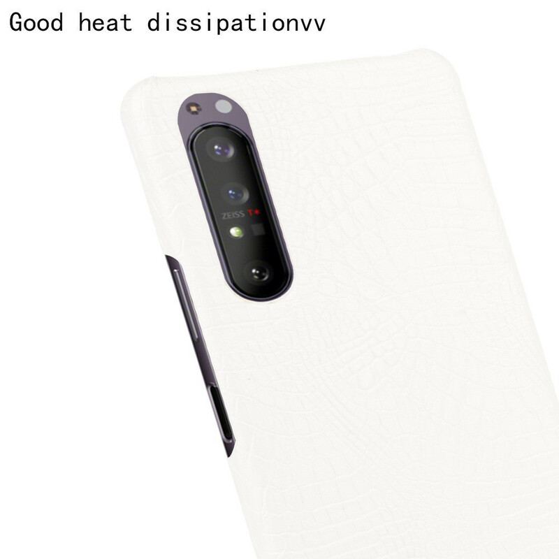 Coque Sony Xperia 1 II Effet Peau de Crocodile