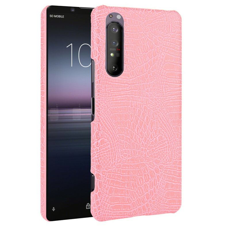 Coque Sony Xperia 1 II Effet Peau de Crocodile