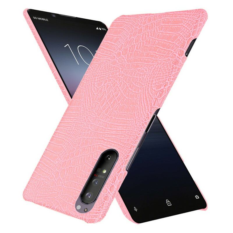 Coque Sony Xperia 1 II Effet Peau de Crocodile