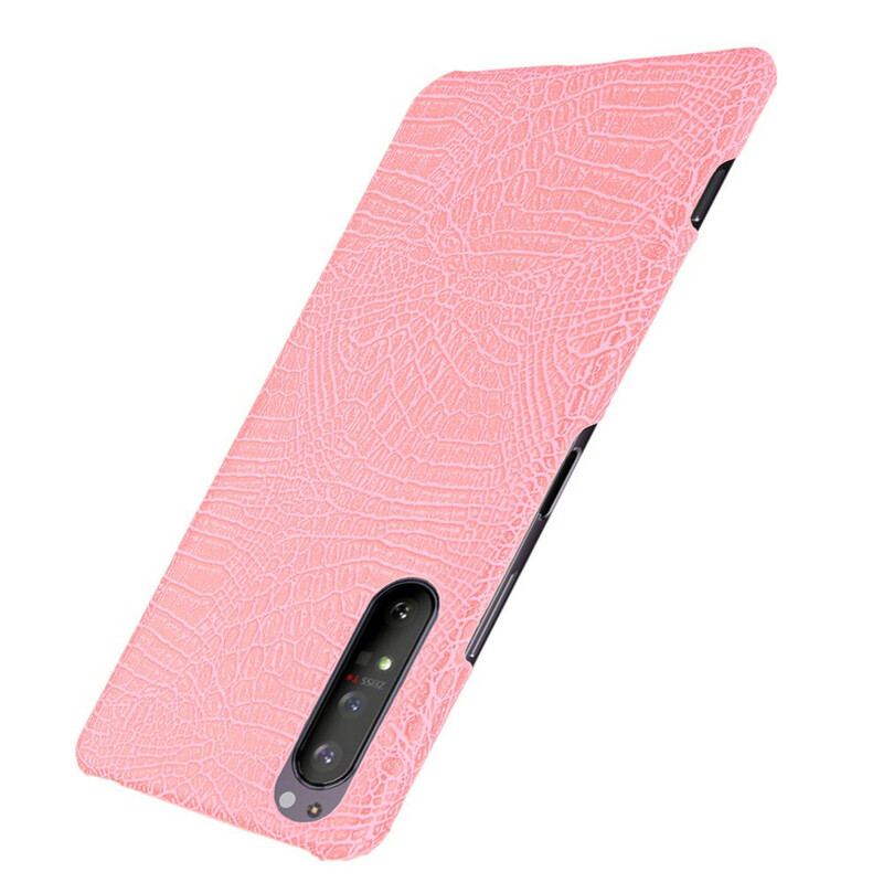 Coque Sony Xperia 1 II Effet Peau de Crocodile