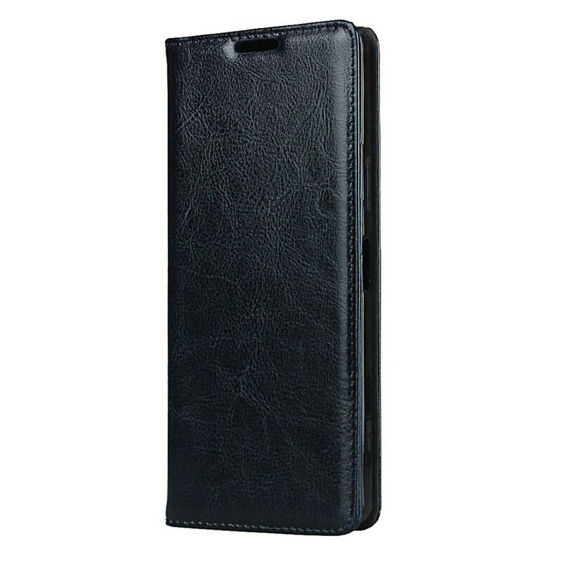 Flip Cover Sony Xperia 1 II Cuir Véritable Pureté