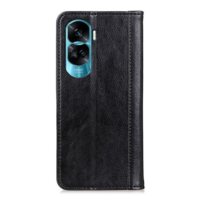 Flip Cover Honor 90 Lite Cuir Fendu