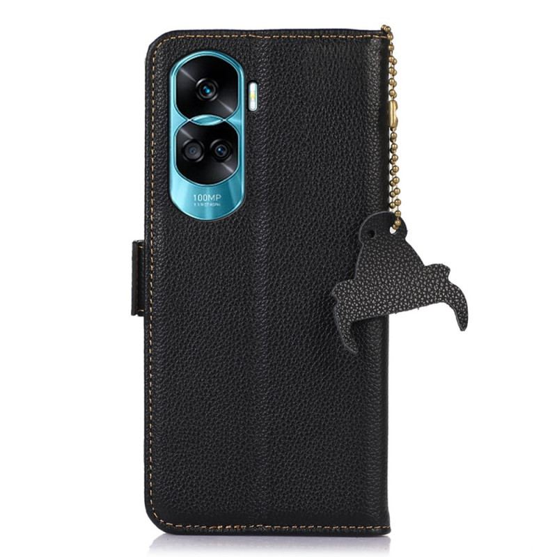 Housse Honor 90 Lite Véritable Cuir Lite RFID