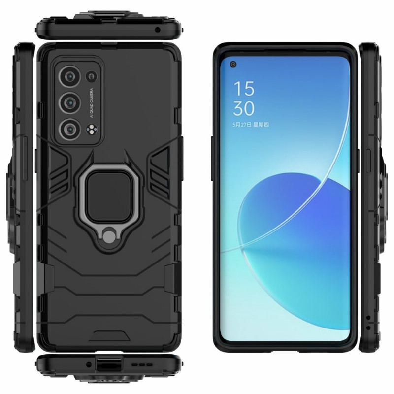 Coque Oppo Reno 6 Pro 5G Anneau-Support Pivotant