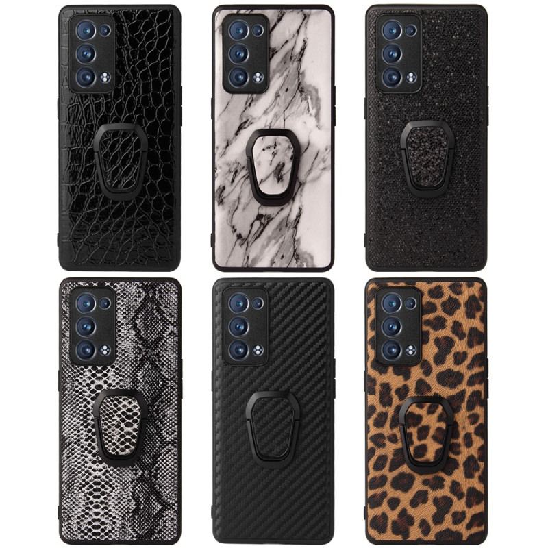 Coque Oppo Reno 6 Pro 5G Anneau Tendance Motifs et Animal