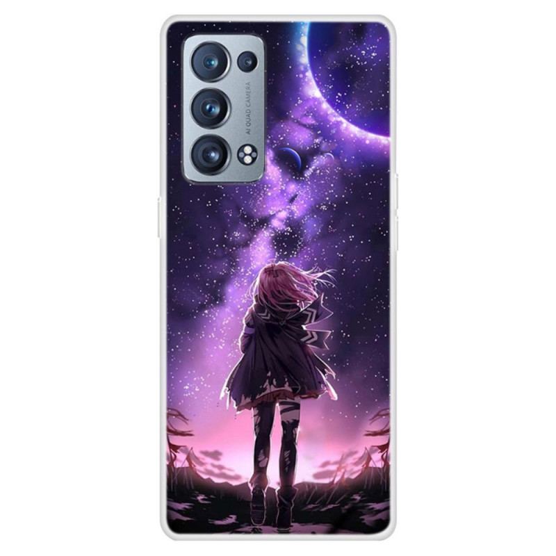 Coque Oppo Reno 6 Pro 5G Lune Violette