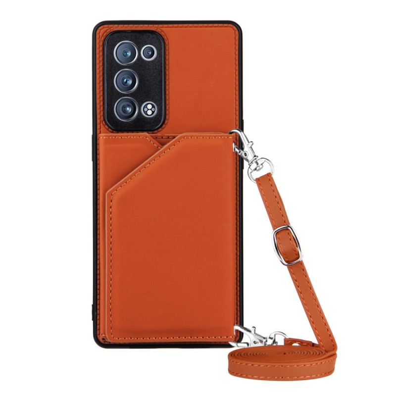 Coque Oppo Reno 6 Pro 5G Porte-cartes et Bandoulière