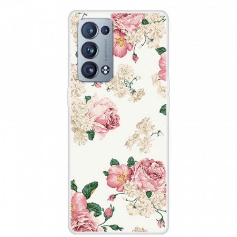 Coque Oppo Reno 6 Pro 5G Roses Rétro