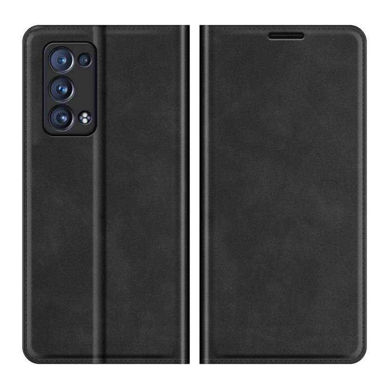 Flip Cover Oppo Reno 6 Pro 5G Skin-Touch Douceur