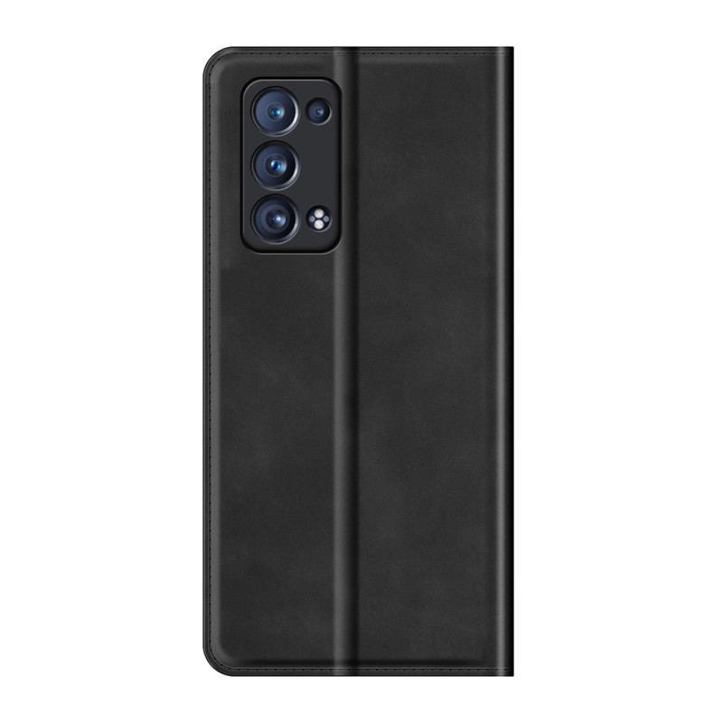 Flip Cover Oppo Reno 6 Pro 5G Skin-Touch Douceur