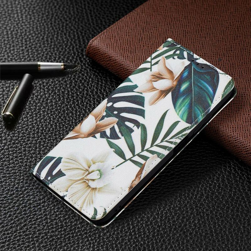 Flip Cover Xiaomi Redmi Note 10 5G / Poco M3 Pro 5G Feuilles