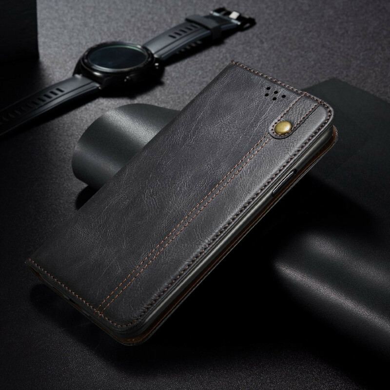 Flip Cover Xiaomi Redmi Note 10 5G / Poco M3 Pro 5G Simili Cuir Ciré