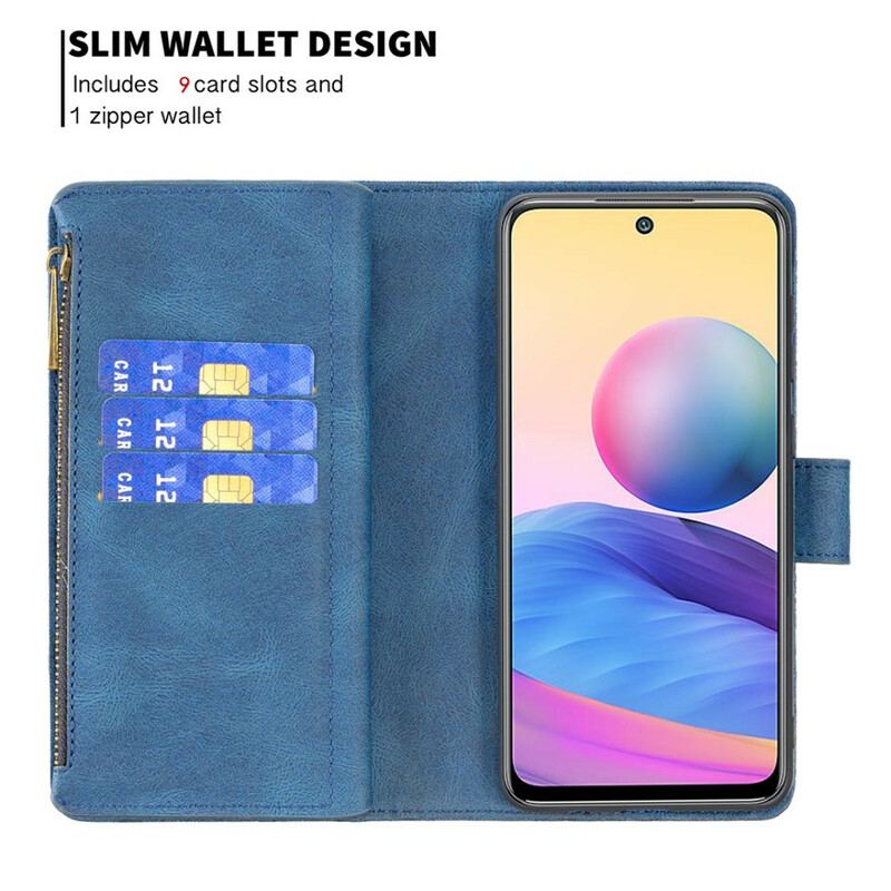 Housse Xiaomi Redmi Note 10 5G / Poco M3 Pro 5G Papillon Poche Zippée