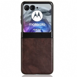 Coque Motorola Razr 50 5G Effet Cuir