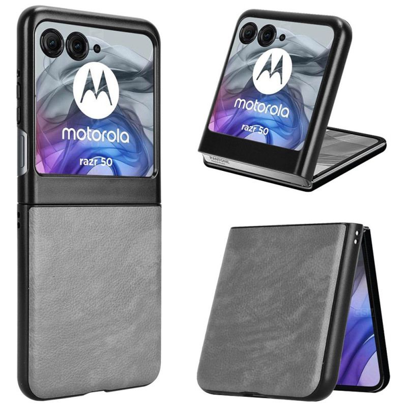 Coque Motorola Razr 50 5G Effet Cuir