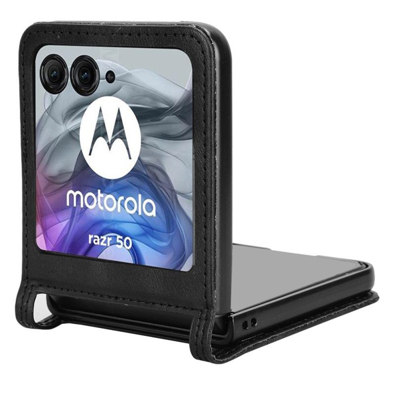 Coque Motorola Razr 50 5G Porte-Carte Frise Vintaga