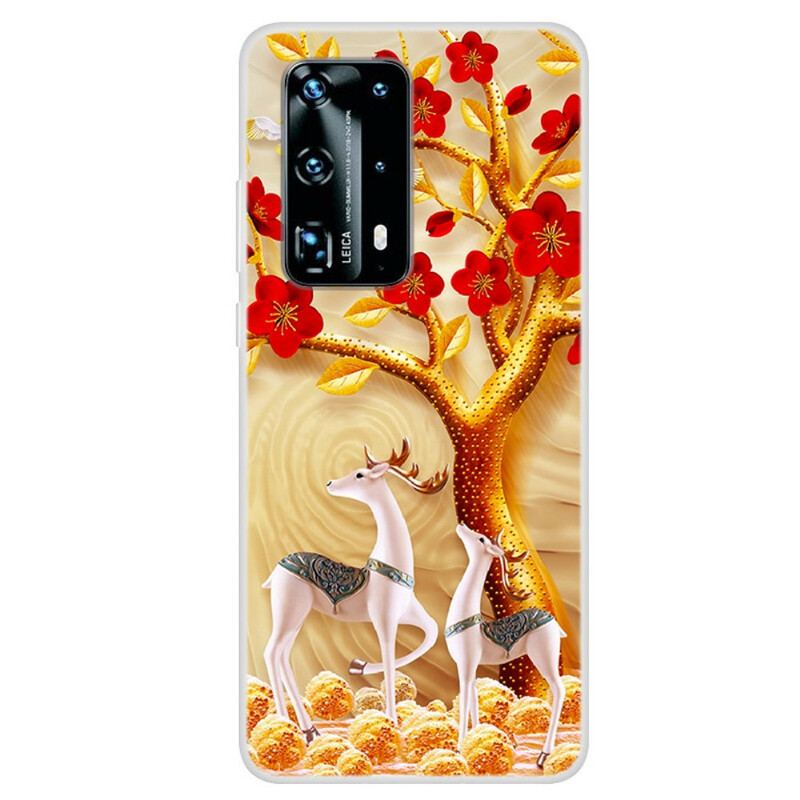 Coque Huawei P40 Pro Arbre Doré