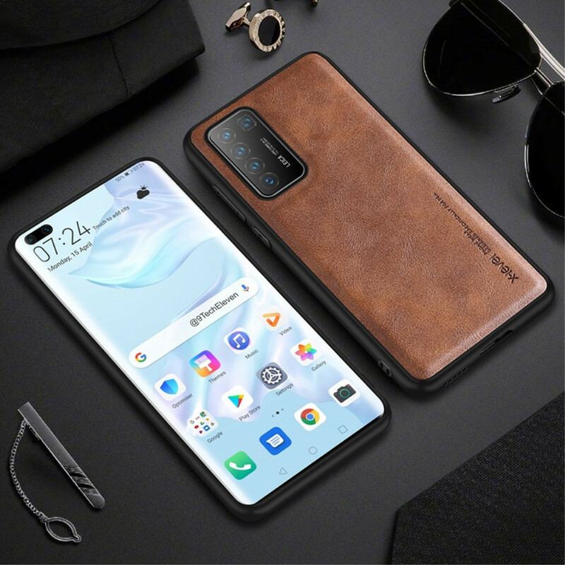 Coque Huawei P40 Pro Effet Cuir Vintage