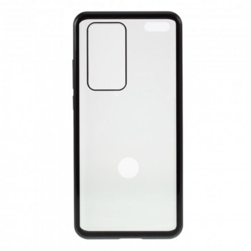 Coque Huawei P40 Pro Rebords Métal et Double Verre Trempé