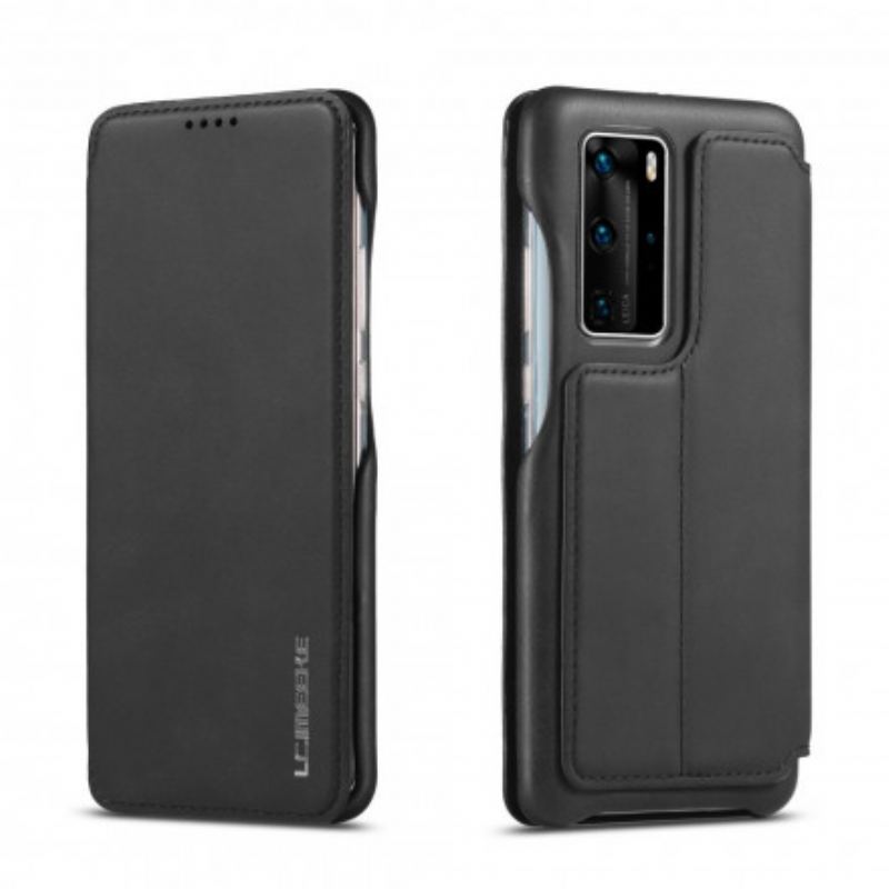 Flip Cover Huawei P40 Pro LC.IMEEKE Effet Cuir